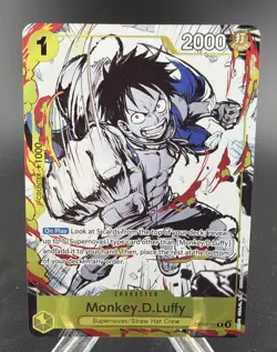 Monkey D Luffy OP10-111 Premium Card Collection 6 Promo One Piece NM - Image 1