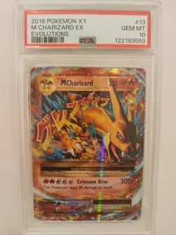 PSA 10 GEM MINT - 2016 Pokemon XY Evolutions M Charizard EX 13/108 Evolutions - Image 1