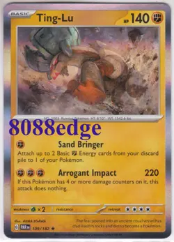 POKEMON "TING-LU" #109/182 PARADOX RIFT HOLO RARE - NEVER BEEN PLAYED MINT - Image 1