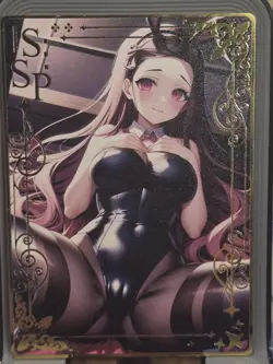 Nezuko Kamado Demon Slayer Goddess Story Gold Metal Anime Waifu Card - Image 1