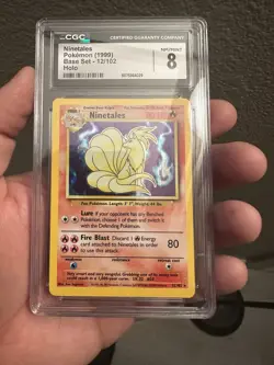 Ninetales 1999 Base Set Holo Pokemon Card 12/102 CGC - Image 3