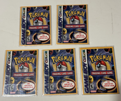 5 Pokemon Game Boy Color Flip Out Cards April 10, 2000 - Image 1