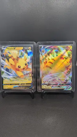PIKACHU VMAX SWSH286 & PIKACHU V SWSH285 PROMO CARDS NM Pokemon TCG Black Star - Image 1