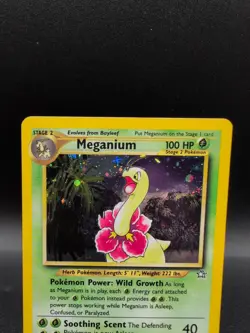 Meganium 11/111 Unlimited Pokemon Trading Card Game Neo Genesis MP+ TCG - Image 2
