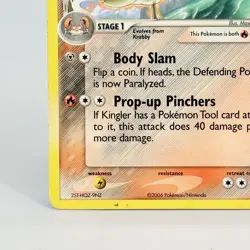 Pokemon Kingler 22 /100 Crystal Guardians Non Holo Vintage Card LP+ - Image 5