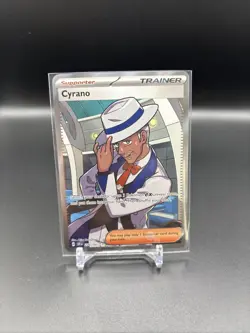 Pokemon TCG Cyrano Trainer Surging Sparks Ultra Rare Card 230/191 - Image 1