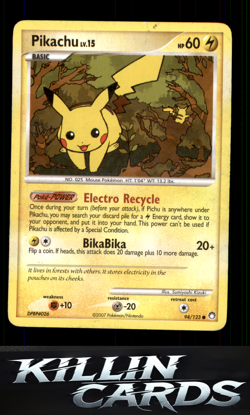 Pikachu 94/123 Pokemon Common Mysterious Treasures Card LP - Image 1