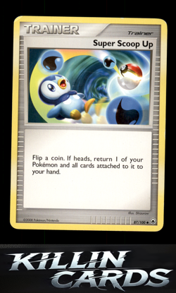 Super Scoop Up 87/100 Pokemon Uncommon Majestic Dawn Card LP - Image 1