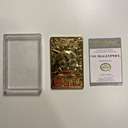 Jigglypuff Pokemon Special Edition 23 Karat Gold-Plated Trading Card # 39 w/ COA - Image 1