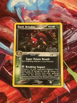 2004 Pokemon Dark Ariados 30/109 Reverse Holo Foil Team Rocket Returns Stamped - Image 1