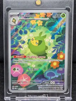 Swadloon 088/086 Pokemon TCG SV: White Flare Secret Rare Full Art NM - Image 1