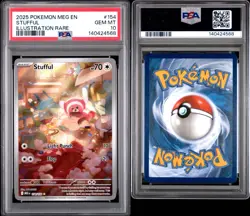 2025 POKEMON MEG EN-MEGA EVOLUTION ILLUSTRATION RARE #154 STUFFUL PSA 10 - Image 3
