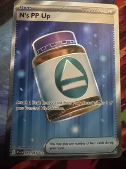 Pokemon N's PP Up 262/217 ASC Trainer Item Ultra Rare Full Art Foil English - Image 1
