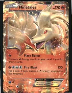 Ninetales EX 13/83 Holo EX Rare Generations Pokemon Holo Near Mint - Image 1
