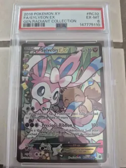 2016 Pokemon XY Gen Radiant Collection #RC32 FA/Sylveon EX PSA 6 ex - mt - Image 1