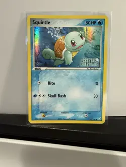 Pokemon Squirtle EX Crystal Guardians Reverse Holo Common Basic 63/100 NM - Image 1