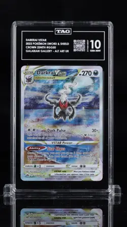 Pokemon Darkrai VSTAR Alt Art Ultra Rare TAG 10 GG50/GG70 Crown Zenith Holo - Image 1