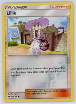 Pokemon TCG Lillie Sun & Moon Base 122/149 Reverse Holo Uncommon - Image 1