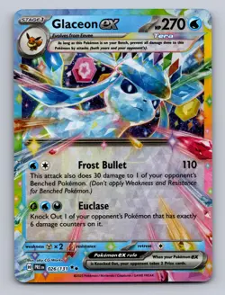 GLACEON EX - 026/131 026/131 HOLO SV: PRISMATIC EVOLUTIONS POKEMON NM - Image 1