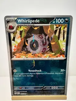 Whirlipede (Master Ball Pattern) 055/086 Holo Common SV: Black Bolt Pokemon NM - Image 1
