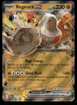 Regirock ex 101/182 Double Rare Destined Rivals Pokemon NM - Image 1