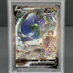 Pokemon Rayquaza V Alternate Full Art 194/203 SWSH07 Evolving Skies PSA 9 - Image 2
