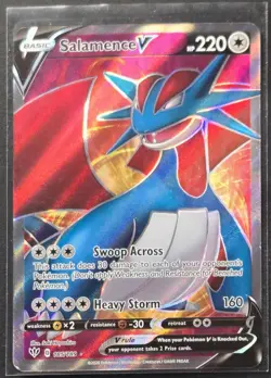 Salamence V 185/189 Darkness Ablaze Ultra Rare Pokemon 2020 - Image 1