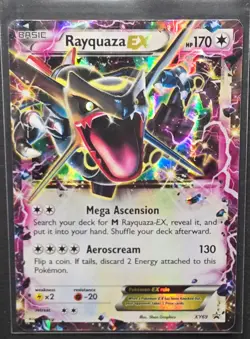 Rayquaza EX XY69 Black Star Promo Pokemon 2014 *DMG* - Image 1