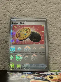 Pokemon TCG Energy Coin Poke Ball Pattern Sv: Black Bolt 081/086 - Image 1