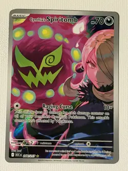 Cynthia's Spiritomb Illustration Rare 244/217 Pokemon Ascended Heroes IR NM - Image 1