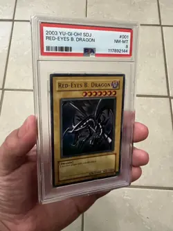 2003 YU-GI-OH! Starter Deck: Joey Red-Eyes B. Dragon #001 NM-MT PSA 8 - Image 2