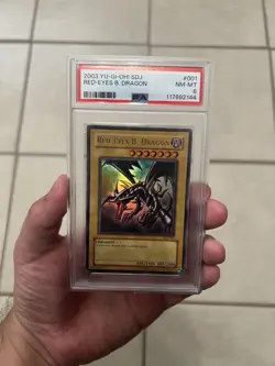 2003 YU-GI-OH! Starter Deck: Joey Red-Eyes B. Dragon #001 NM-MT PSA 8 - Image 4