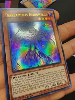 Yugioh!-Tearlaments Reinoheart-ultra Rare-pote-en015-1st Edition-(LP) - Image 3