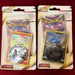 Pokemon TCG Lost Origin Croagunk Scorbunny Blister Sealed Booster Packs Lot of 2 - Image 1