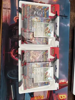 2x Pokemon Obsidian Flames 3 Pack Blister New & Sealed 6 Booster Packs + Promos - Image 1
