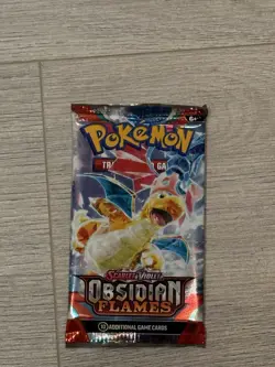 Pokemon TCG Scarlet & Violet Obsidian Flames Sealed Booster Pack - Image 1