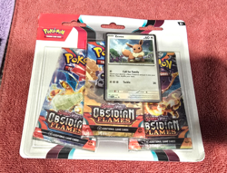 Obsidian Flames Eevee Promo Pokemon Scarlet & Violet Booster 3-Pack - NEW Sealed 820650853784 - Image 4