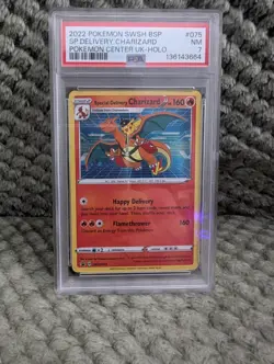 Pokemon Special Delivery Charizard Holo Promo SWSH075 Sword & Shield PSA 7 2022 - Image 1