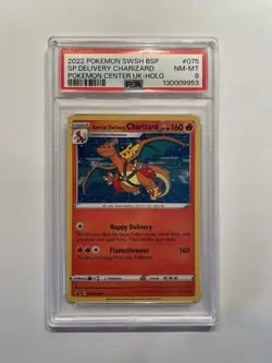 Pokemon Special Delivery Charizard SWSH075 Promo Holo Sword & Shield - PSA 8 - Image 1