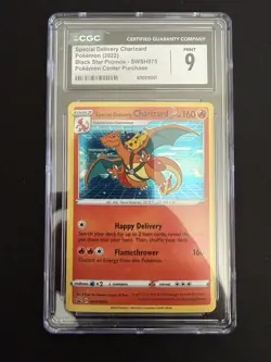 CGC 9 Special Delivery Charizard SWSH075 Holo Promo - Image 1