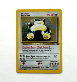 Pokemon TCG Snorlax 11/64 Jungle Holofoil Rare Vintage WOTC 1999 LP - Image 3