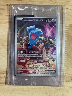 SEALED Team Rocket's Wobbuffet 203 Sv: Scarlet & Violet Promo Cards Holo - Image 1