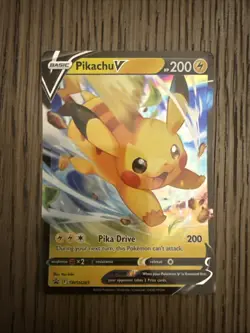 2023 Pikachu V Pokemon Black Star Promo Full Art Card #SWSH285 285 - Image 1