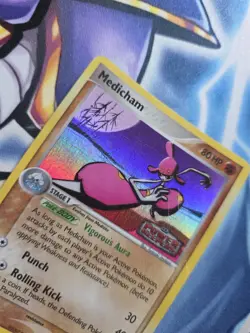 Pokemon TCG Medicham Card Ex Power Keepers Reverse Holo 34/108 - Image 2