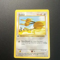 Doduo 1st Edition Common Base Set (Shadowless) 048/102 NM/LP - Pokemon TCG - Image 1