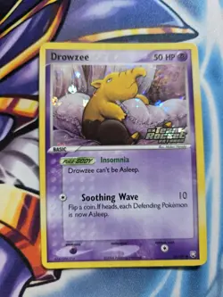Pokemon TCG Drowzee Card Ex Team Rocket Returns Reverse Holo Stamped 54/109 - Image 1