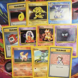 Pokemon Base Set HP Lot(10 Card) WOTC Vintage Electabuzz Wartortle Gastly Magmar - Image 1