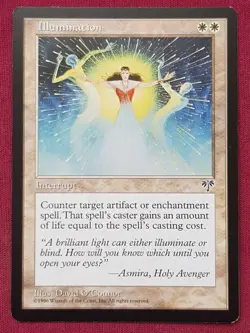 Magic The Gathering MIRAGE ILLUMINATION white card MTG - Image 1