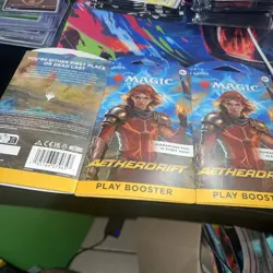 Magic The Gathering 14 Card Play Booster AETHERDRIFT LOT (3) Packs - Image 2