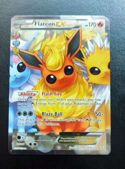 Pokemon Card - Flareon EX RC28/RC32 - Generations - Full Art Ultra Rare (NM) - Image 1